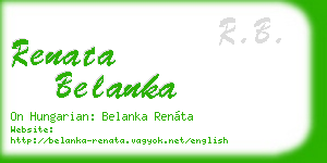 renata belanka business card